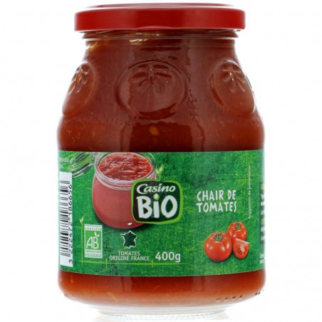 CASINO BIO Pulpe de tomate Bio 400g