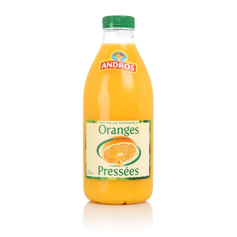 ANDROS Orange pressée 100% pur jus 1L