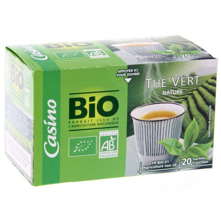 CASINO BIO Thé vert Nature BIO 36g